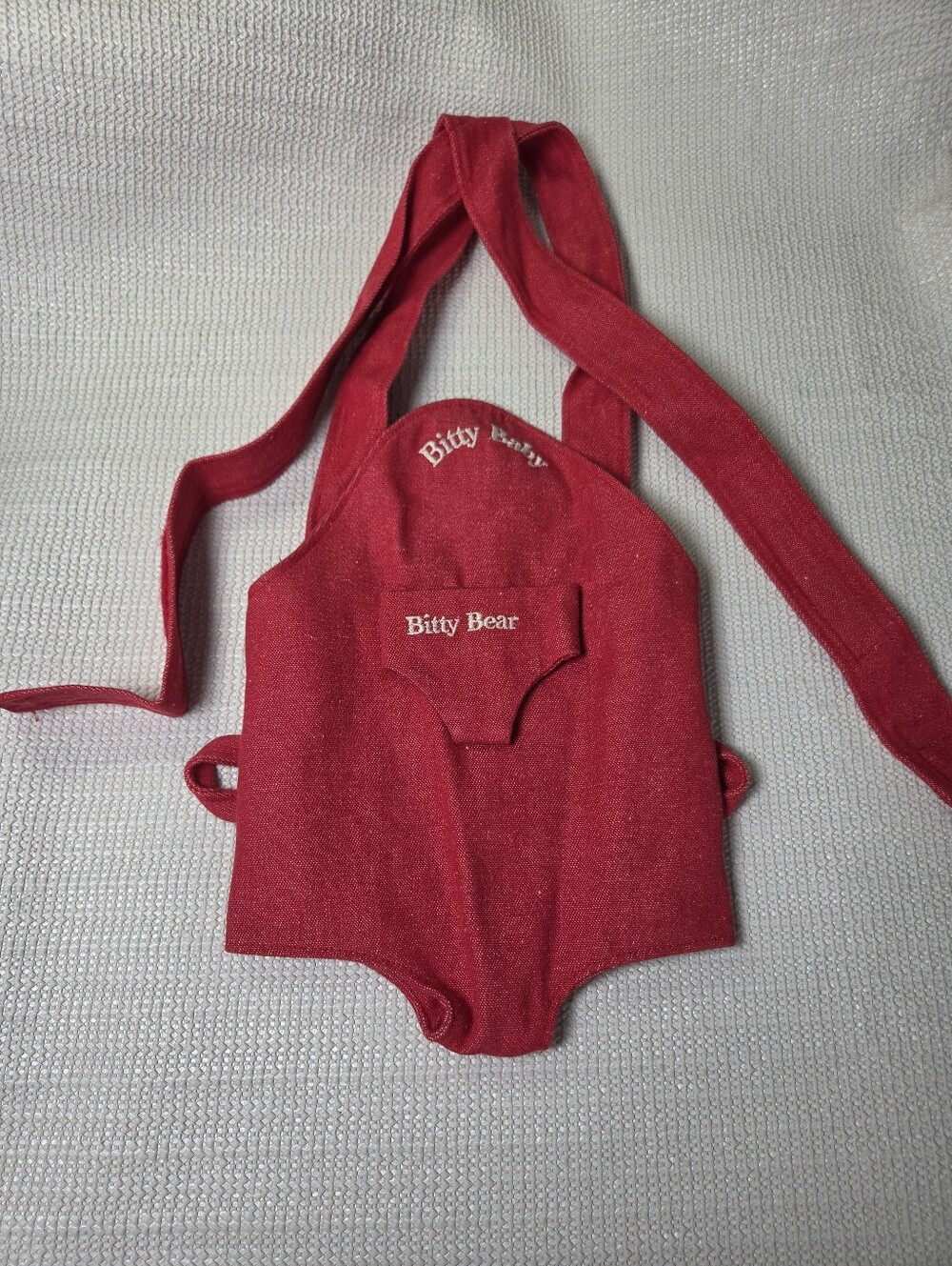 American Girl Bitty Baby red Carrier